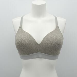 Victoria’s Secret PINK Wear Everywhere‎ Bra 36DD Lightly Lined Gray Adjustable